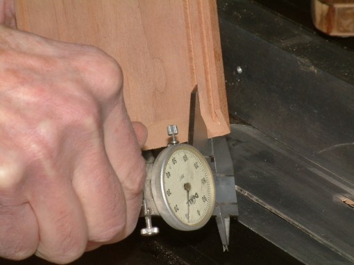 Measure Thickness of Lid Tenon